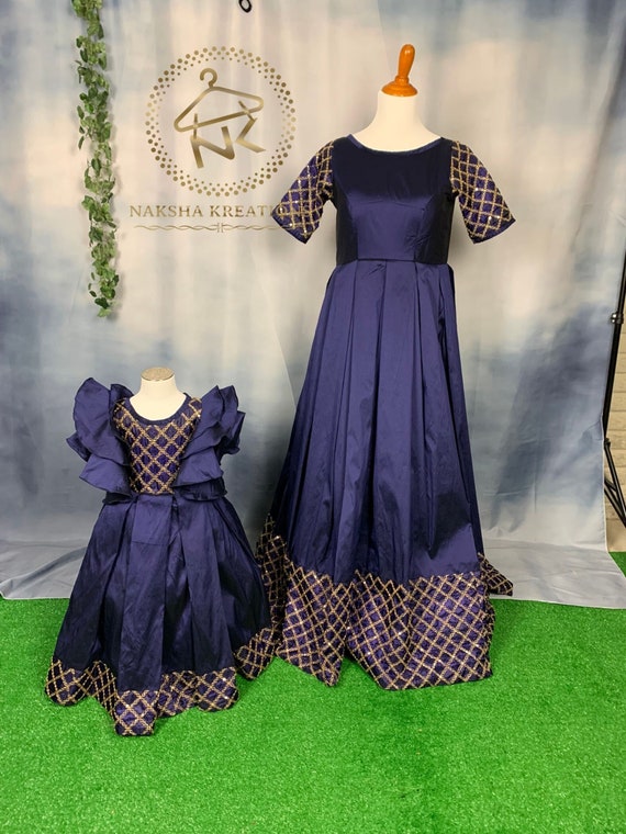 Mom Baby Model women Wear girls Birthday Frocks girls Dresses