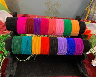 Black velvet bangles store