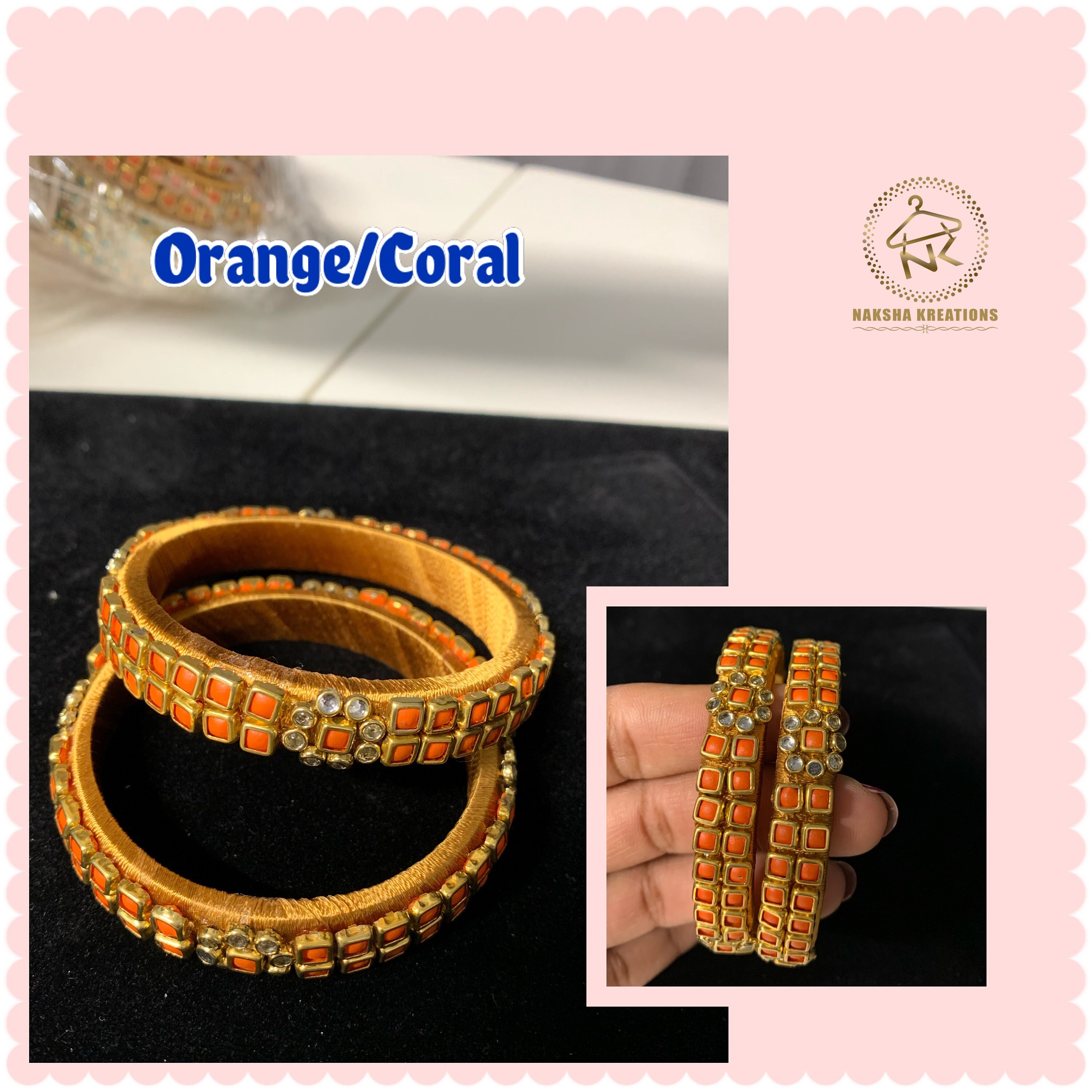 Silk Thread Bangles women Bangles kids Bangles maggam Work Bangles