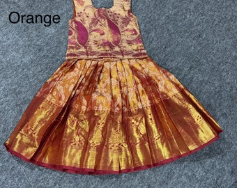 Girls traditional lehenga/Banaras lehenga/girls party dress/Indian lehenga/ethnic wear/occasional wear/traditional wear/girls lehenga