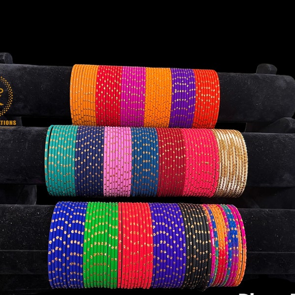 Mat finish metal bangles/women bangles/ Bangles/Gold glitter bangles/Wedding bangles/traditional bangles/Metal bangles/Soft bangles/Chuda