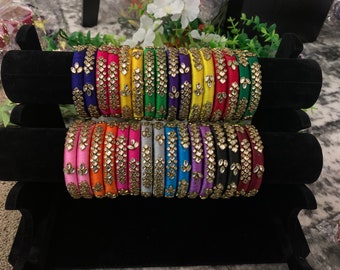 Silk thread bangles/women bangles/thread Bangles/Kids bangles/maggam work bangles/pearl bangles/traditional bangles/kundan bangles/bangles