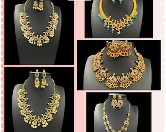 Kasu necklace/bottu mala/double layer chain/CZ stone necklace/Bali choker/Kemp choker/Hasli choker/Matte finich jewelery/Gram jewelery