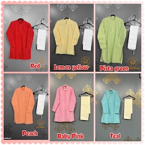 Boys Kurtas/Boys kurta pyjama/ rawsilk kurtas/Boys ethnic wear/Traditional wear/Occasional wear/Chikankari kurtas/Mens kurtas/Indian kurtas