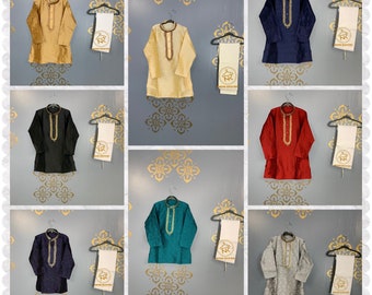 Boys Kurtas/Boys kurta pyjama/Boys rawsilk kurtas/Boys ethnic wear/Traditional wear/Occasional wear/Kurtas for him/Mens kurtas/Indian kurtas