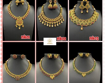 Rajwadi Chokers/Necklace/Rajastani style sets/Chains/Imitated jewelery/Jewelery/Choker sets/Indian chokers/Kids necklace/Stone necklace