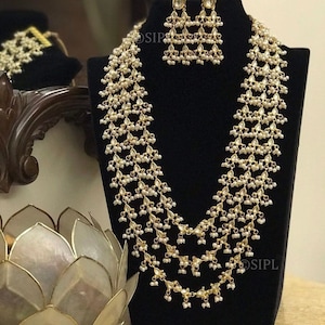 Meena Kundan mala/Multilayered mala/Long hara/Monalisa bead stone mala/minakari pearl mala/gold foil mala/minakari kundan mala/Dabi kundan