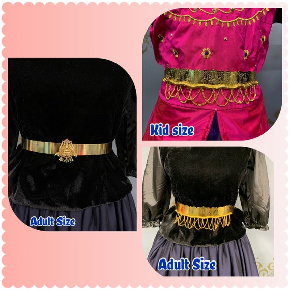 Gold Belts/gold Saree Belts/gold Waist Belts/indian Saree Belts/solid Saree  Belts/vaddanam/gold Vaddanam/hip Belts/waist Belts/fashion Belts 