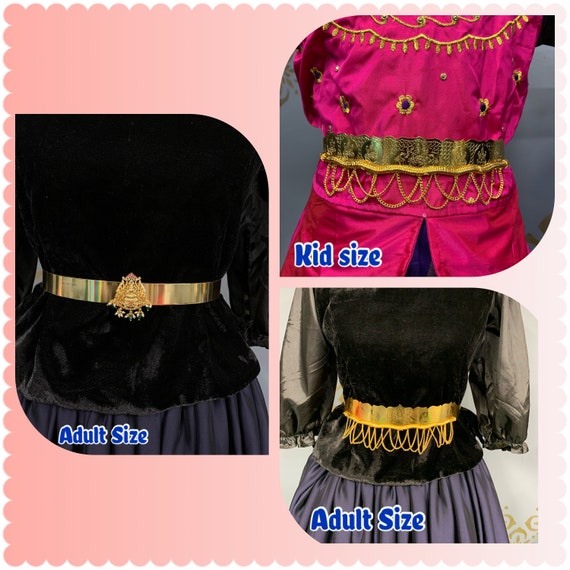 Gold Belts/gold Saree Belts/gold Waist Belts/indian Saree Belts