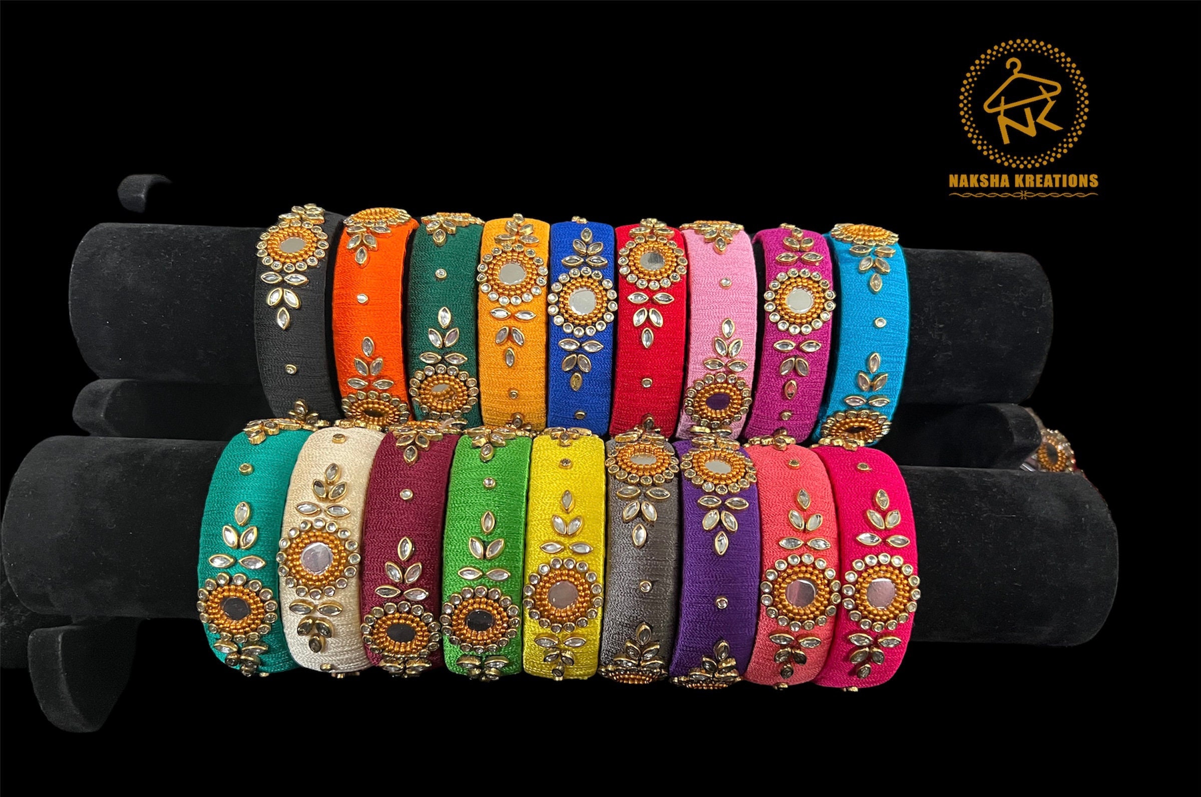 Bangles design thread best sale work