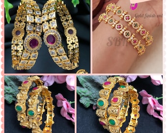 ruby bangles/kemp bangles/emerald bangles/kada bangles/gold bangles/indian bangles/CZ stone bangles/women bangles/bangle bracelete
