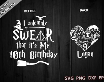 Download Harry Potter Birthday Svg Etsy