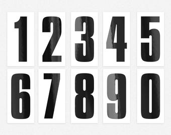 Go Kart Numbers 4 Pack White Background Junior