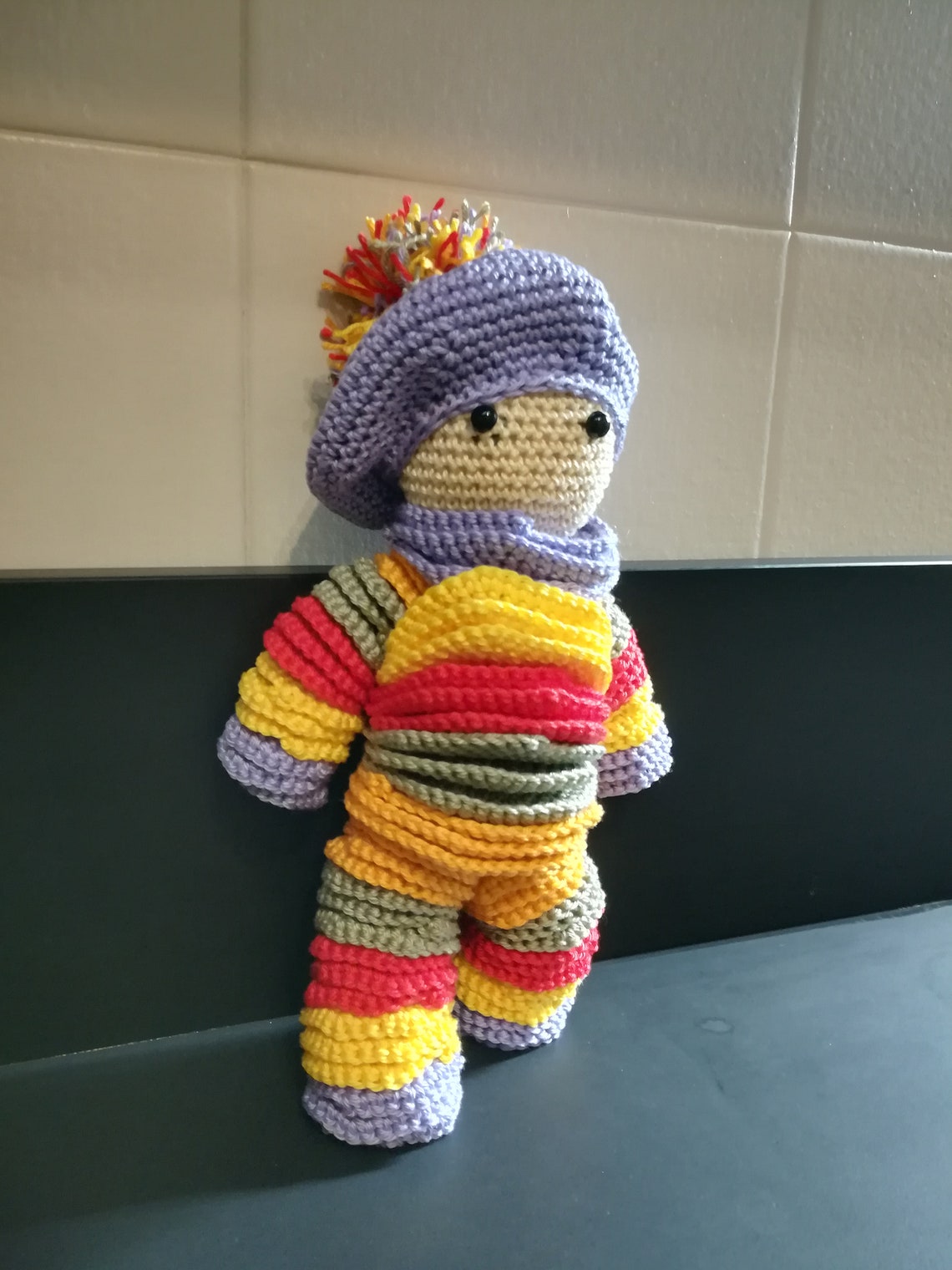 Crochet Puppet Crochet Work Multicolored Baby Gift Idea - Etsy