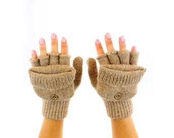 Alpaca Fiber Glittens