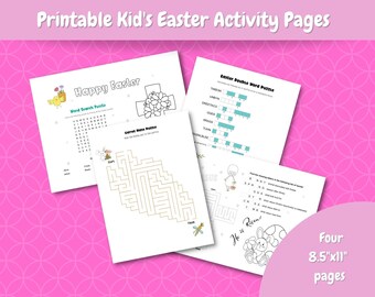 Printable Easter Activity Pages for Kids