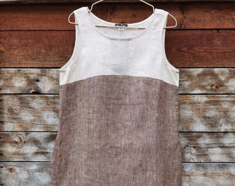 Women's linen dress | sleeveless summer dress | Linen dress | Dress with pockets | Pure linen | Sleeveless | Loose dress | Elegant dress