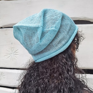 Unisex beanie | Linen Summer Beanie | Slouchy beanie | Ecofriendly | Summer hat | Linen hat | Natural linen | Light beanie | Handmade