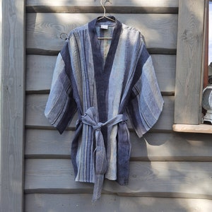 Light linen kimono top | Linen Wrap Top |  Linen top | Kimono wrap top | Linen clothing