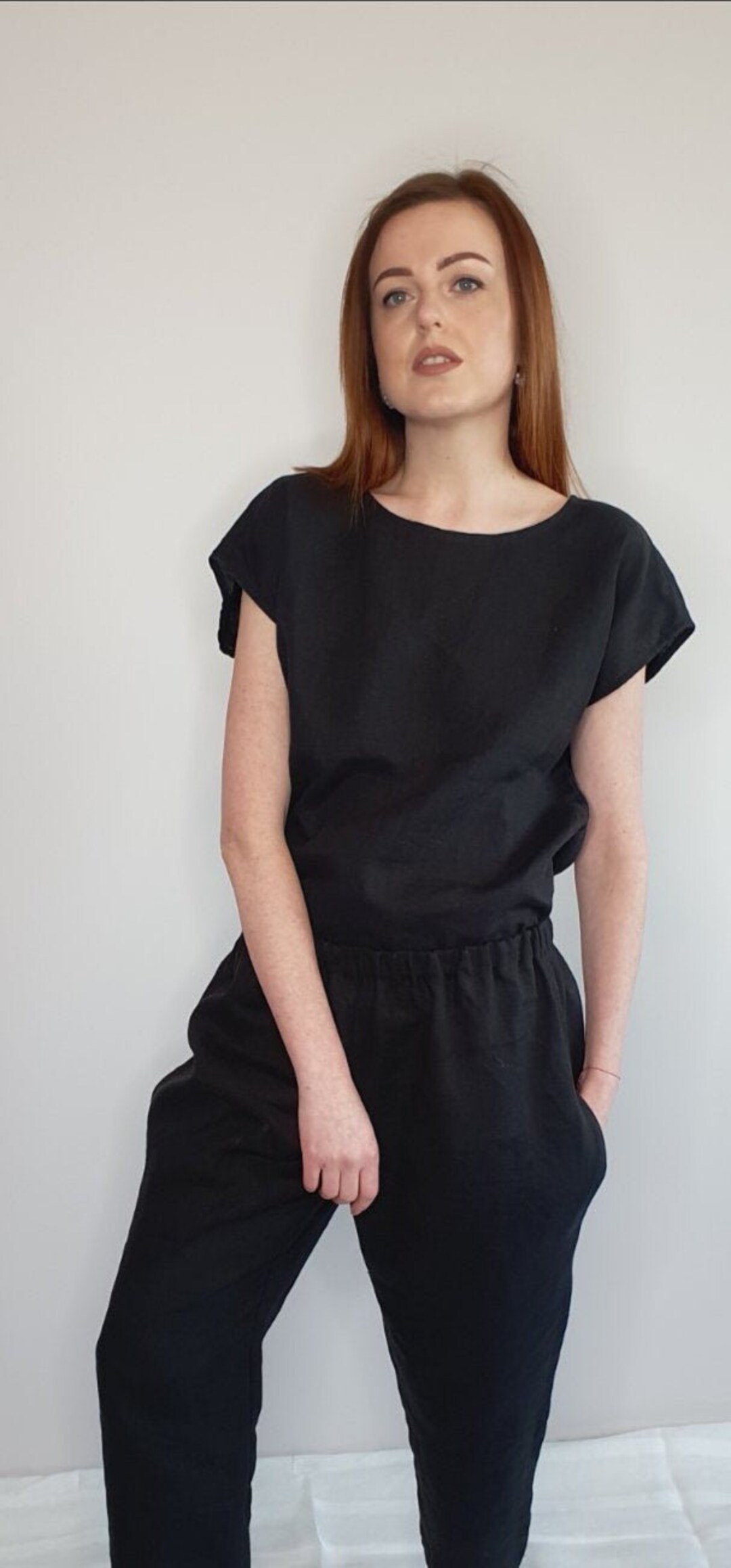 Linen Top Black Linen Top Linen Blouse Loose Linen Top Linen — free download