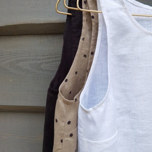 Tank-Top | Schwarzes Leinen top | Leinenbluse | Lose Leinen Top | Bettwäsche | Boxy Leinen oben | Damen Bettwäsche | Leinenhemd | Bluse