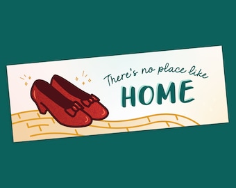Wizard of Oz Ruby Slippers Bumper Sticker | Waterproof Vinyl