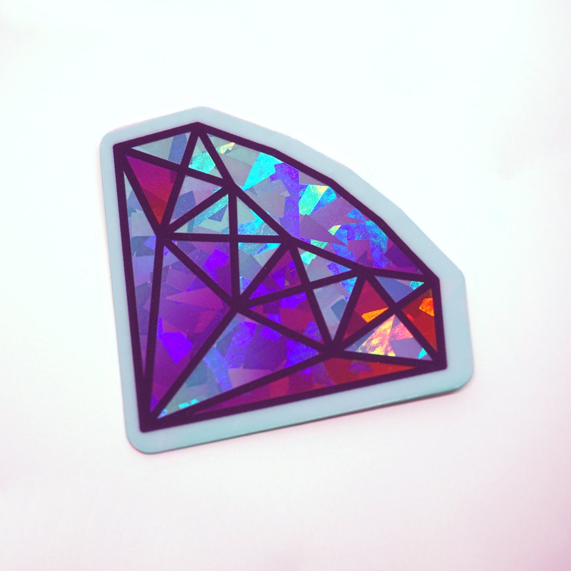 Sparkly Gem Sticker Diamond Prism Sparkle Vinyl Die Cut - Etsy