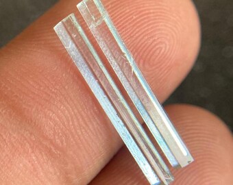 Vanadium Emerald Crystal Pair – Nigerian Raw Beryl Specimen (20mm)