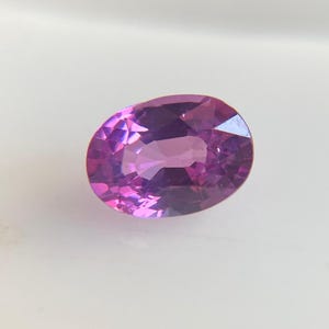 Natürlicher rosa Saphir 0,60 cts-Vivid Pink Saphir Oval Edelstein-Loose Pink Saphir-Vibrant Pink Saphir-Custom Rosa Saphir Ring | 5.7 × 4.20 mm