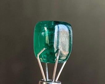 Antique 3.55 Ct. Rare Undrilled Virgin Emerald, Rare & Unique  Emerald Single Stone Good Luster and Color From Precious Mines of Zambia