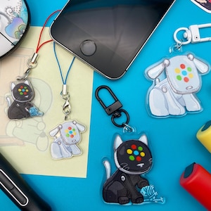 idog and icat Mini and Full Size Acrylic Charms