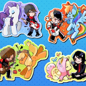 emo pony stickers