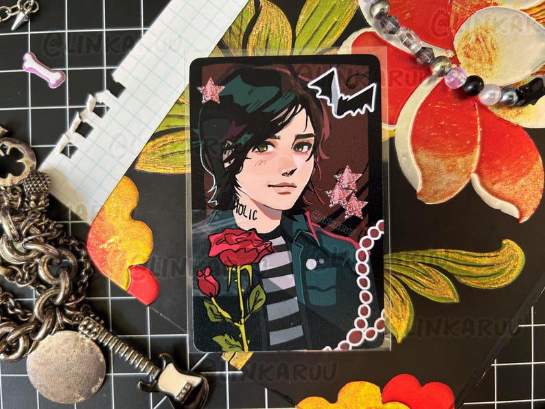 Holic Roses Emo Band Floral Photocards - Etsy
