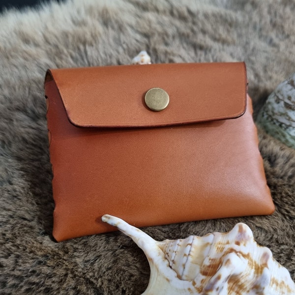 Leather Stitchless Pouch Pattern PDF- Simple Beginner Leather Project