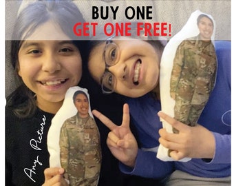 Dady or Mommy Photo Pillow, Face pillow, Comfort Doll, Look-a-Like Doll, Military Doll, Army Doll, Navy, Deployment Doll, Pet Shaped