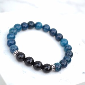 【AEKKI】Plata 2AA Matte Onyx Natural Stone Bracelet (約6mm) Bracelet Black Stones Accessories | Onyx Stone Natural