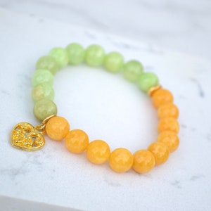Yellow and Green Flower Jade
