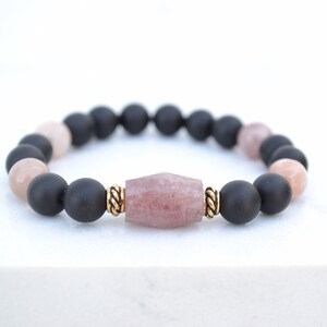 Onyx Madagascar Rose Quartz Strawberry Quartz