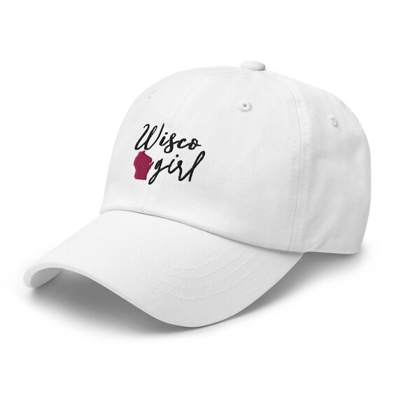 Wisconsin State Low Profile Cotton Cap - Adjustable Embroidered Baseball Hat