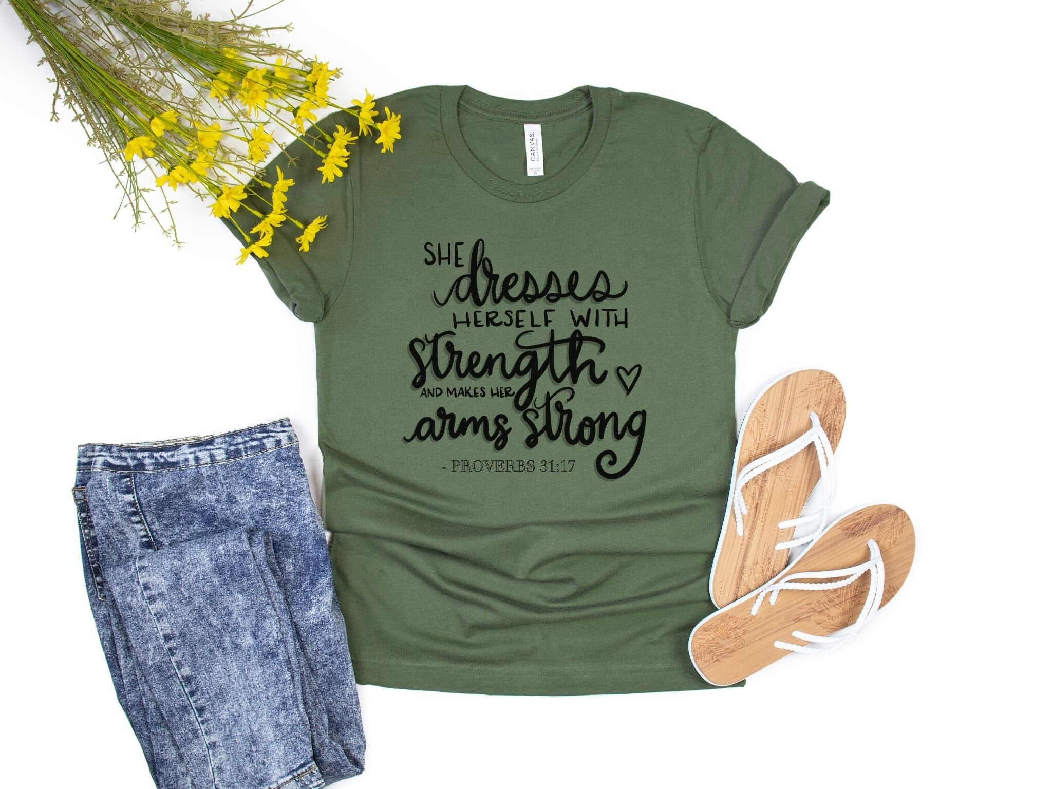 she dresses herself with strength Be a Woman of Strength