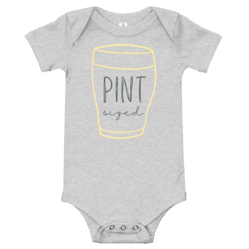 Pint Sized Baby Short Sleeve One Piece Half Pint Baby Onesie Etsy