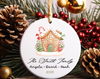 Personalized Family Christmas Ornament, Custom Christmas Family Ornament, Family Christmas Keepsake, Family Gift