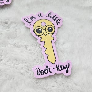 I'm a Little Door-key Cute Vinyl Decal Sticker, Dorky Sticker, Water ...