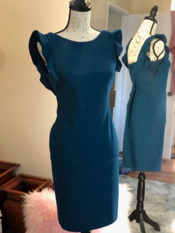 Calvin Klein Teal Dress | Etsy