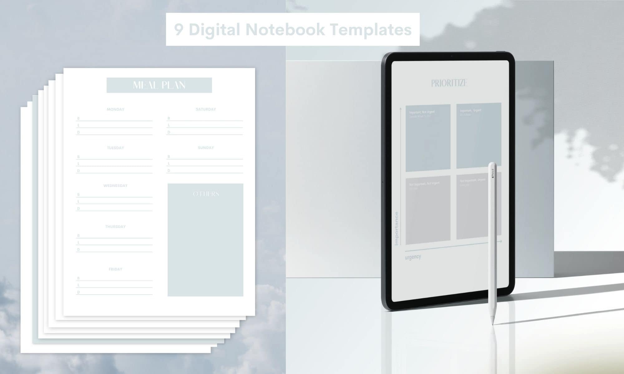 Digital Notebook Templates, Goodnotes, Notability, Digital Notes ...