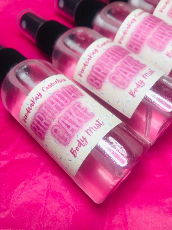 Birthday Cake Body Mist Etsy