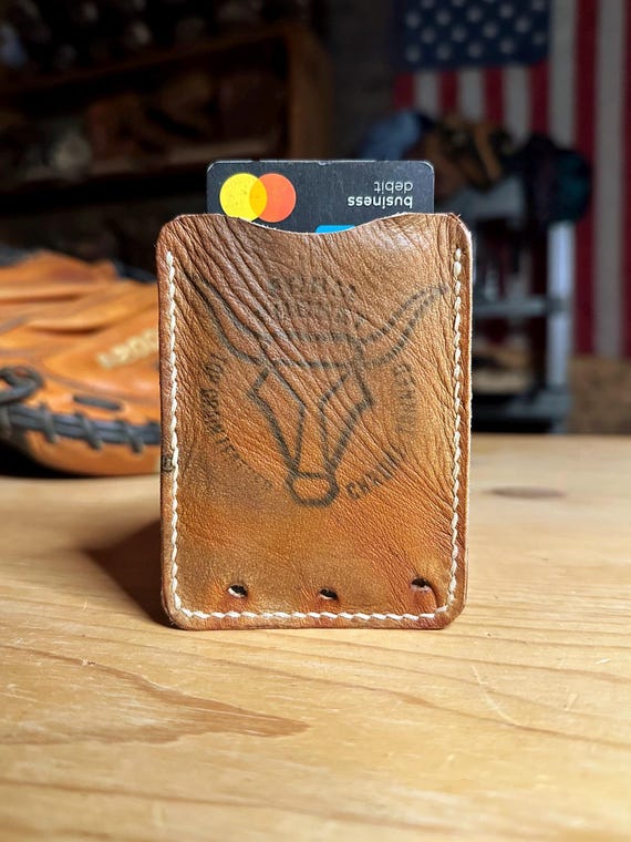 Rod Carew Baseball Glove Leather Wallet with Money Clip Card Case