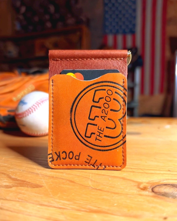 Baseball Glove Wallet with Money Clip