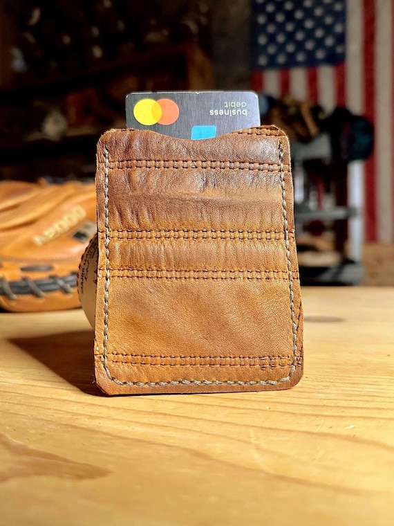 Baseball Glove Leather Wallet – Repurposed Wilson Glove