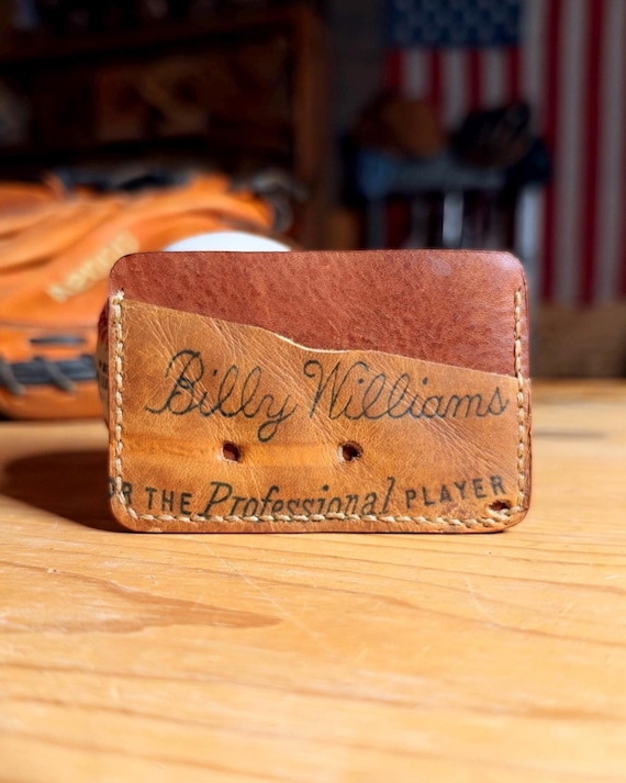 Baseball Glove Leather Card Holder Wallet